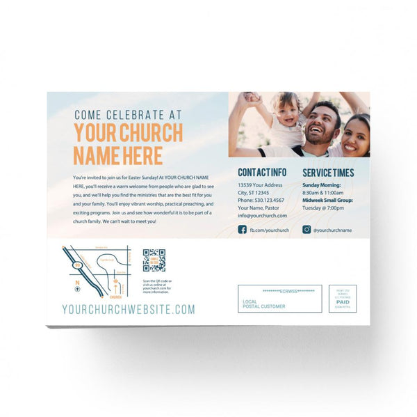 Easter Blue Cross - Small EDDM Mailer