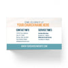 Easter Blue Cross - Mini Invitation Card