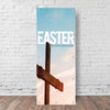 Easter Blue Cross - Vertical Banner