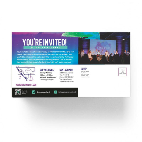Easter Purple Gradient - Large EDDM Mailer