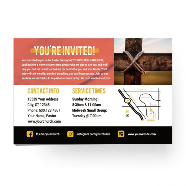 Orange Easter Crown - Standard Invitation Card