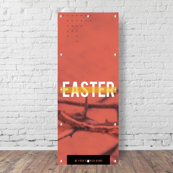 Orange Easter Crown - Vertical Banner