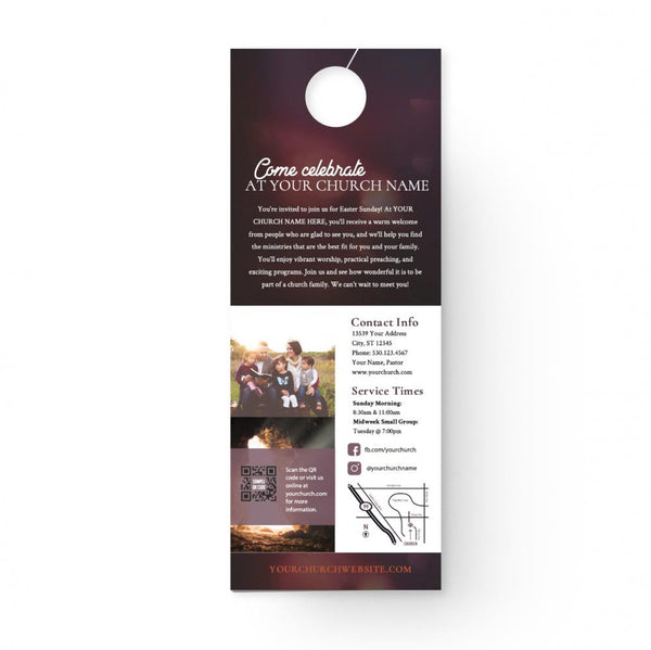 He Is Risen Tomb - Door Hanger