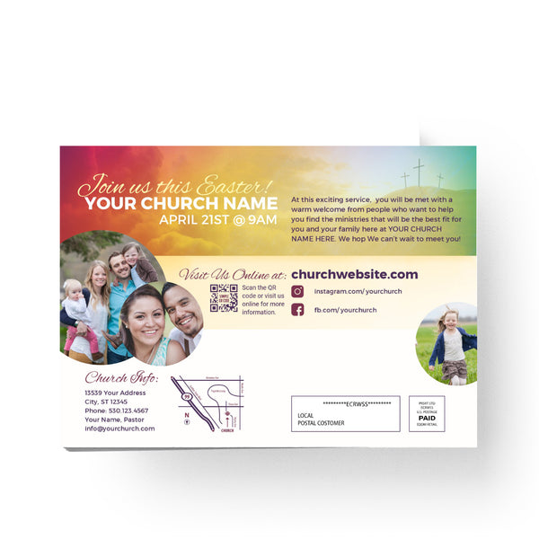 Easter Hillside Cross - Small EDDM Mailer