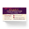 Easter Orange Crosses - Mini Invitation Card