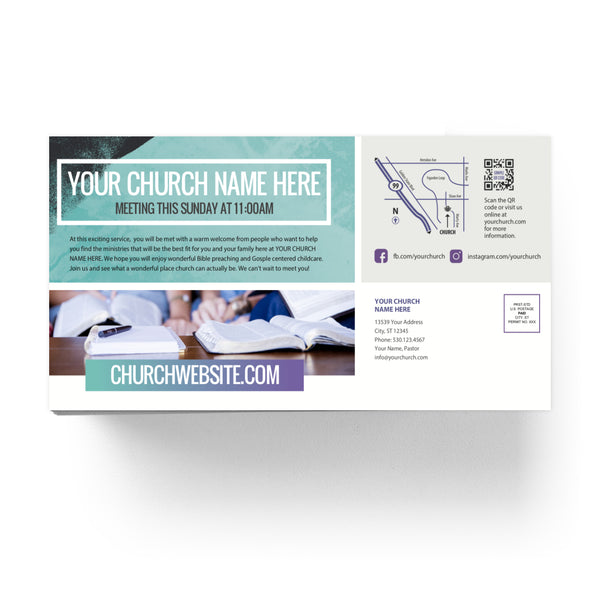 Be Our Guest Circle Gradient - Large EDDM Mailer
