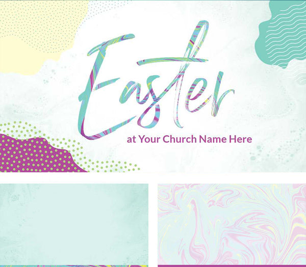 Easter Pastel Shapes - Screen Set