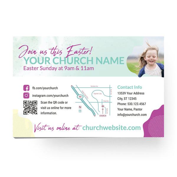 Easter Pastel Shapes - Standard Invitation Card
