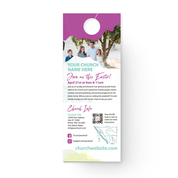 Easter Pastel Shapes - Door Hanger