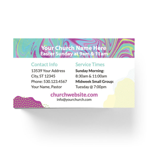 Easter Pastel Shapes - Mini Invitation Card