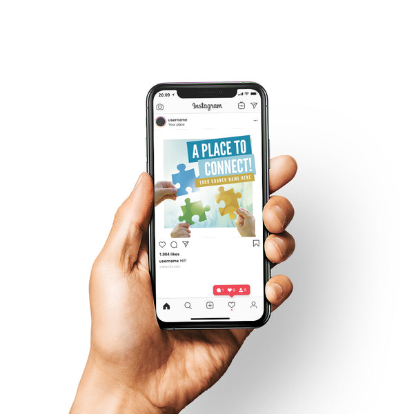 A Place To Connect - Social Media Graphic
