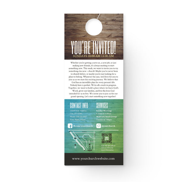 A New Church Coming Soon - Door Hanger