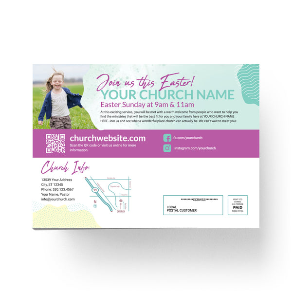 Easter Pastel Shapes - Small EDDM Mailer