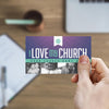 I Love My Church - Mini Invitation Card