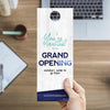 Grand Opening Blue Grunge - Door Hanger