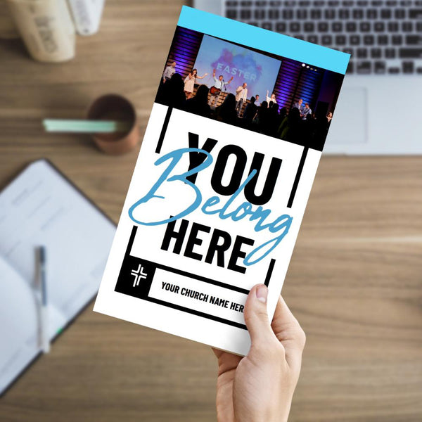 You Belong Here Blue Script - Large EDDM Mailer