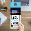 You Belong Here Blue Script - Door Hanger