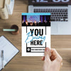You Belong Here Blue Script - Standard Invitation Card