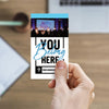 You Belong Here Blue Script - Mini Invitation Card