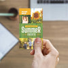 Summer Events Green - Mini Invitation Card