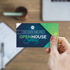 Open House Balloons - Mini Invitation Card