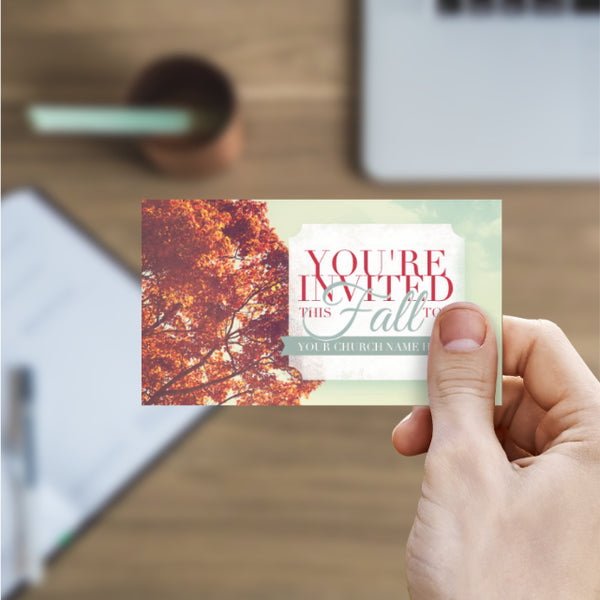You're Invited Fall - Mini Invitation Card