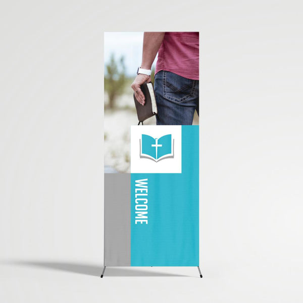 Open Bible Cross - Logo