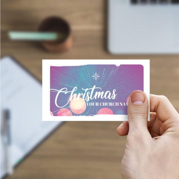 Christmas Light - Mini Invitation Card