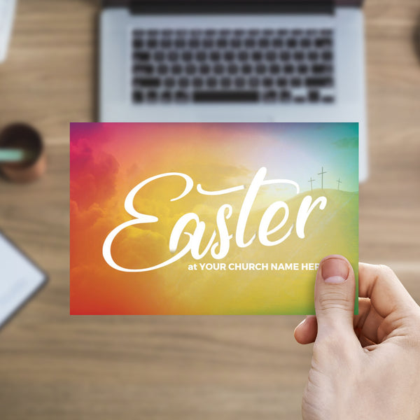 Easter Hillside Cross - Standard Invitation Card