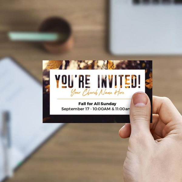 Fall You're Invited - Mini Invitation Card