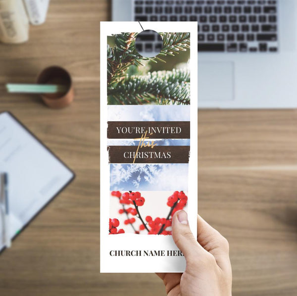 You're Invited This Christmas - Door Hanger