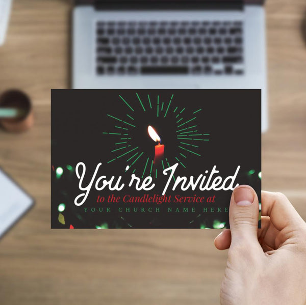 You're Invited Candle - Standard Invitation Card