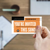 You're Invited Modern Orange - Mini Invitation Card