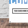 Gradient and Paint Clean - X-Stand Banner