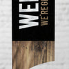Dark Black Wood - Feather Flag