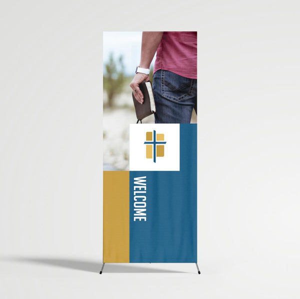 Brown Panel Cross - Logo
