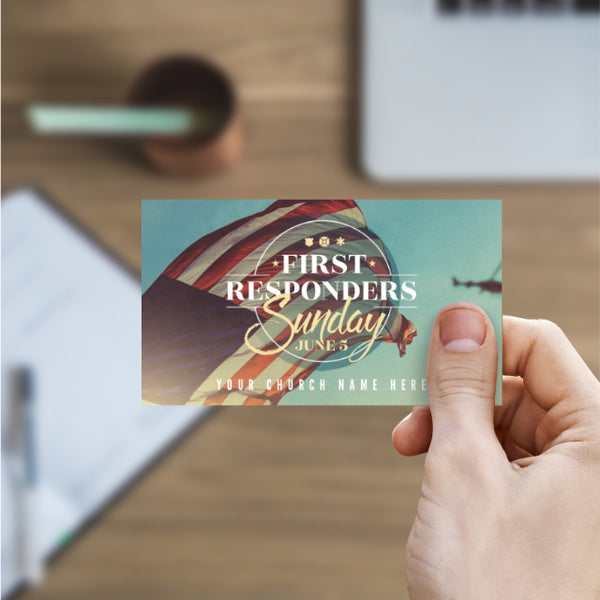 First Responders - Mini Invitation Card