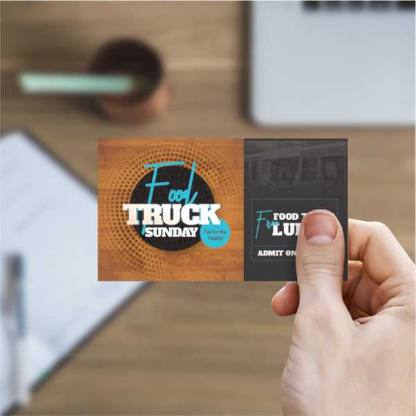 Food Truck Sunday - Mini Invitation Card