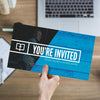 You're Invited Blue Wood - Large EDDM Mailer