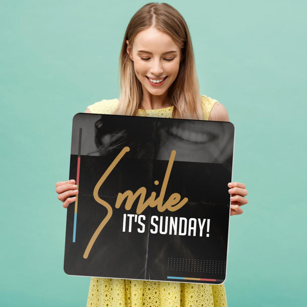 Color Block Lines - Greeting Signs