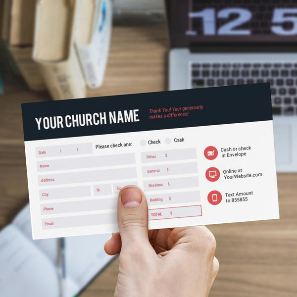 Bible Yearly Theme - Long Flap Offering Envelope