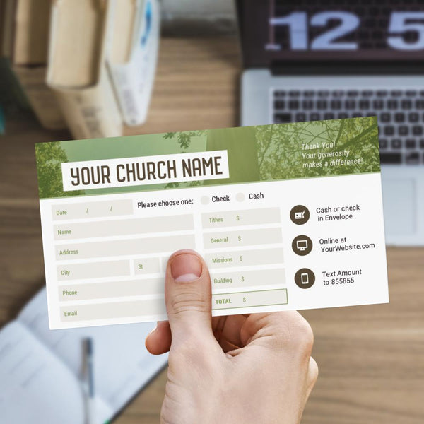 Cross Yearly Theme - Short Flap Offering Envelope