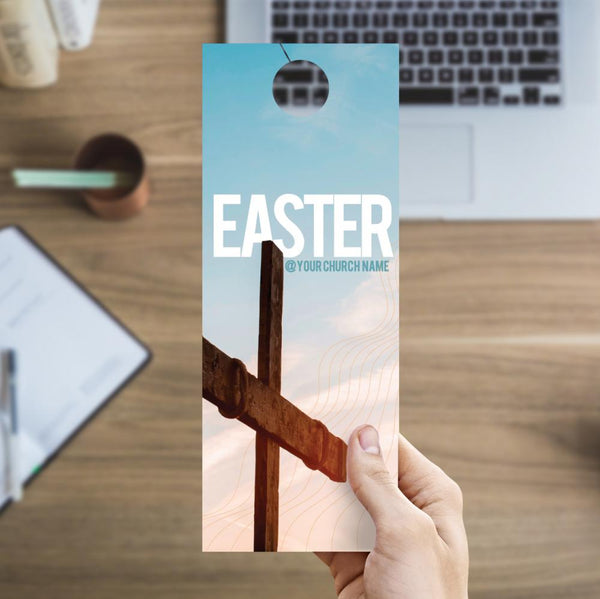 Easter Blue Cross - Door Hanger