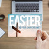 Easter Blue Cross - Standard Invitation Card