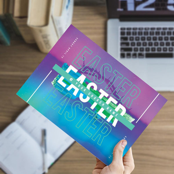 Easter Purple Gradient - Small EDDM Mailer