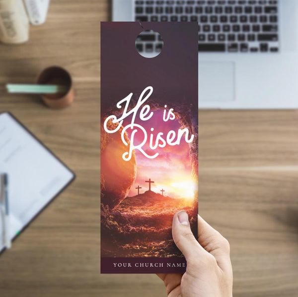 He Is Risen Tomb - Door Hanger