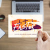 Easter Orange Crosses - Standard Invitation Card