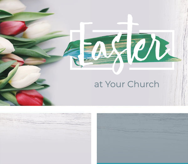 Easter Tulips and Paint - Screen Set