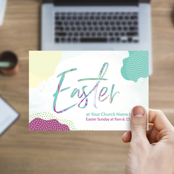 Easter Pastel Shapes - Standard Invitation Card