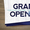 Grand Opening Blue Grunge - Standard Invitation Card
